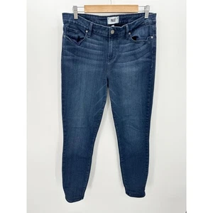 Paige Women Size 32 Dark Wash Verdugo Ankle Skinny Denim Jeans Rayon Cotton - Picture 1 of 7