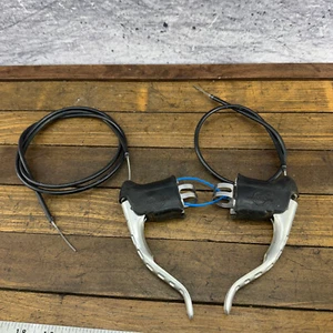 Vintage Dia Compe Brake Lever Set Drillium Drop Bar Hoods Eroica Non Aero 80s A7 - Picture 1 of 10