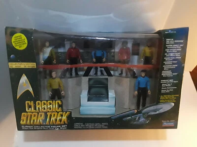 NIB Classic Star Trek Bridge Collector Figure Set 1993 Playmates limitedEdition  - Image 1 of 4