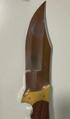 Vintage USA RIGID R-1 Sidewinder, Messer mit Lederscheide, 440 Stahl, 1970 - Bild 1 von 4