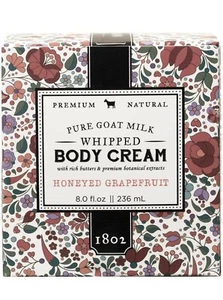Beekman 1802 Pure Goat Milk Whipped Body Cream Honeyed Grapefruit 8 fl. oz. - Picture 1 of 3
