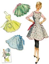 Simplicity 8762 Sz S-L Vintage 50's Apron Ruffle Scallop KwikS 4298 Pattern 9311