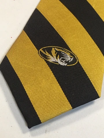 NWT Missouri TIGERS Tie NECKTIE MIZZOU Columbia 100% Silk FREE SHIP Cover