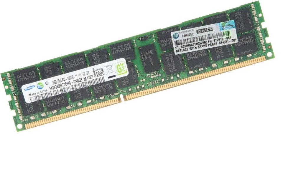 HP 16GB 672631-B21 672612-081 647653-081 ECC REG RAM PC3-12800R f. Gen8 ProLiant - Bild 1 von 1