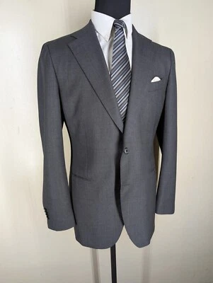 Chaqueta de lana reciente Suitsupply - Sin pantalones - Solapas anchas - EE. UU. Talla 46 R - Delgada - CASI COMO NUEVA Foto 1 de 4