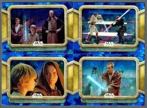 2024 Topps Star Wars Chrome Sapphire Episode 1 Phantom Menace Complete Set 1-100 - Bild 1 von 3
