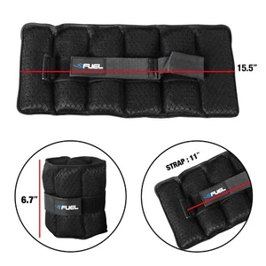 5 10 20lbs Adjustable Arm Leg Weights Wrist Ankle Exercise Gym Workout Training - Picture 1 of 3