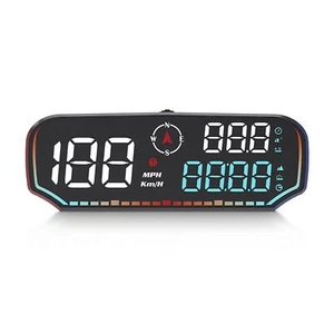 Velocímetro Digital Universal GPS Coche HUD Head Up Display MPH Alarma de Sobrevelocidad EE. UU. - Imagen 1 de 7