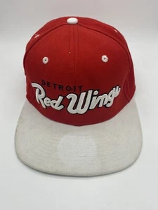 Detroit Red Wings Zephyr Authentic New Script 2-Tone Red/White Snapback Hat/Cap - Picture 1 of 3