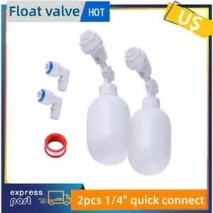 Paquete de 2/6 válvulas de flotador 1/8 en 1/4 pulgadas tanque de almacenamiento piscina inodoro cisterna agua - Imagen 1 de 14