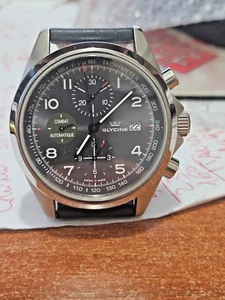 NUOVO - 43mm Combat automatico Glycine Cronografo, GL750, 3924.3 - OVERSIZE - Foto 1 di 12