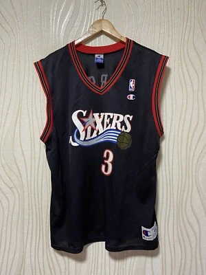 CAMISETA DE BALONCESTO DE LOS FILADELFIA 76ERS CAMISETA talla L CAMPEÓN #3 ALLEN IVERSON Foto 1 de 4