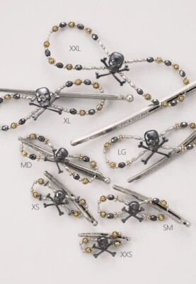 Clip de pelo flexible calavera negra Lilla Rose FX-2980 XXS (Mini) Foto 1 de 2