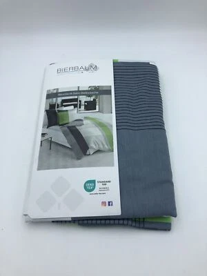 Biancheria da letto Bierbaum 4643, Satin Basic, argento, 135 x 200 cm, Öko-Te... - Immagine 1 di 4