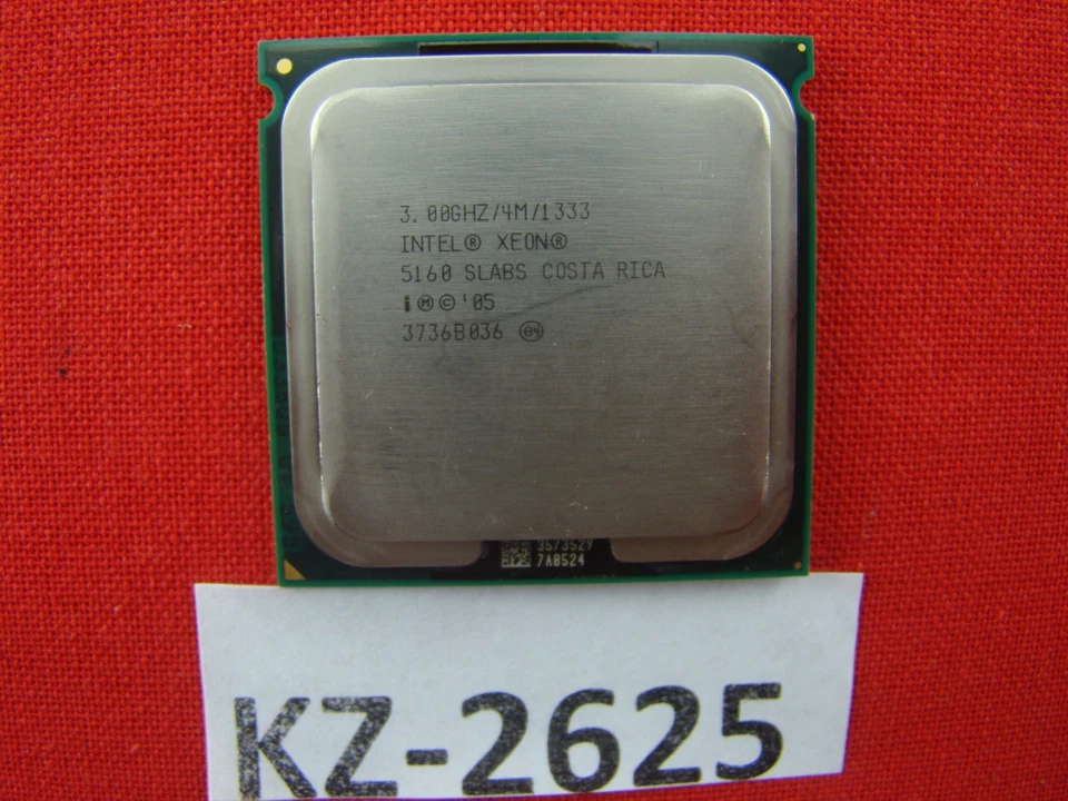Intel Xeon 5160 Slabs 3GHz/4MB/1333MHz Socket/Socket 771 Dual Core CPU #KZ-2625 - Image 1 of 1