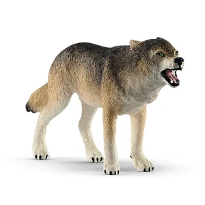 Schleich 14821 Wolf model plastic toy grey WOLVES toys figure wildlife grey wolf - Picture 1 of 1