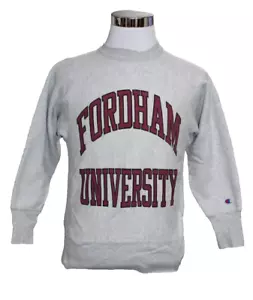 Vintage 80s Fordham Champion Reverse Weave Sweatshirt Small double sided - Picture 1 of 7