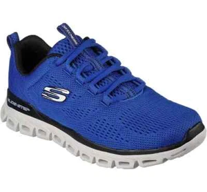 Skechers Weite Blau Schwarz Schuhe Glide Herren Memory Foam Mesh Sport Komfort 232136 - Bild 1 von 6