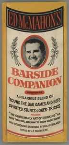Ed McMahon's BARSIDE COMPANION Book Drinking Guide Games Jokes Tricks - Picture 1 of 7