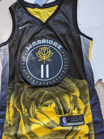 Klay Thompson GSW Black Dri-FIT Jersey City Edition Rose NEW Adult L sz50 Cover