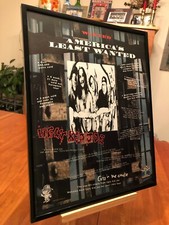 BIG 11X14 FRAMED UGLY KID JOE "AMERICA'S LEAST WANTED" 1992 LP ALBUM CD PROMO AD