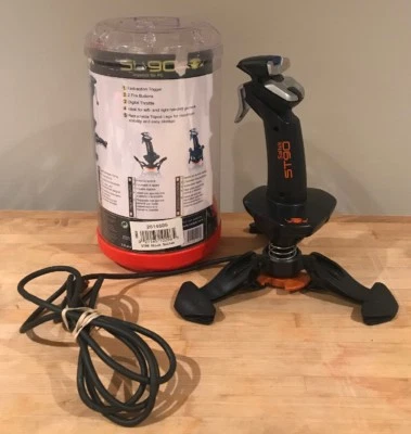 Saitek ST90 USB Joystick For PC Fast Actio Trigger 2 Fire Buttons - Image 1 of 4