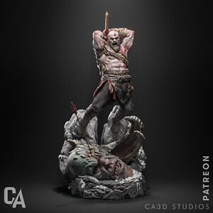 god of war Kratos statue figure resin 1/10 unpainted