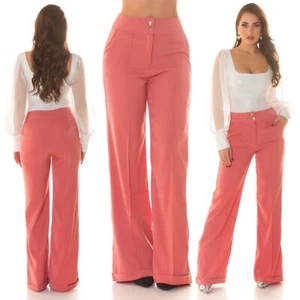 Gorgeous Rose High Waist Wide Leg Women’s Pants ~Large - Picture 1 of 10