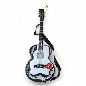 Adorno musical iluminado Elvis Presley "Estaré en casa para Navidad" Guitarra De - Imagen 1 de 4