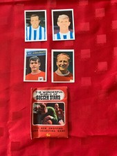 FKS Wonderful World Of Soccer Stars 1968-69 Football Stickers Qty 4, 