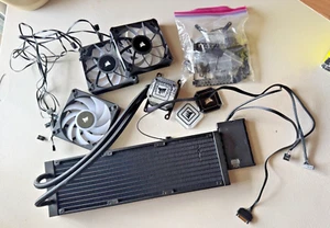 CORSAIR iCUE H150i ELITE CAPELLIX XT 360mm RGB Liquid CPU Cooler-PARTS- UNTESTED - Bild 1 von 14