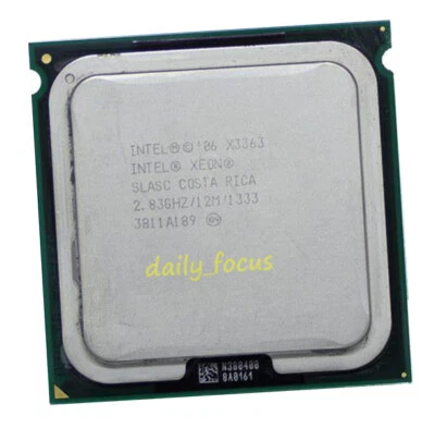 Intel Xeon X3363 2.83 GHz LGA771 4 cores 4  threads SLBC3 CPU Processor 12 MB - Image 1 of 4