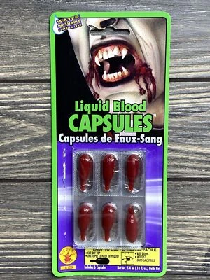 红宝石液体红血胶囊万圣节服装 0.18 液量盎司满 — 第 1/4 张图片