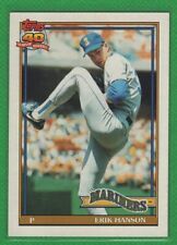 Erik Hanson - 1991 Topps #655 - Seattle Mariners Baseball Card
