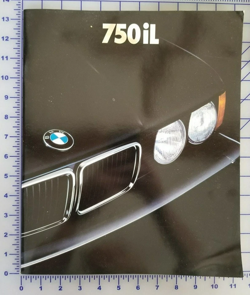 BMW 750iL 1988 folleto original  Foto 1 de 4