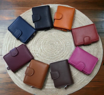 LEATHER EMPORIUM Premium Genuine Soft Leather RFID Blocking Purse Credit Card Holder Gift Boxed