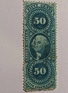 US STAMP REVENUE LIFE INSURANCE   SCOTT #R58C - Picture 1 of 1