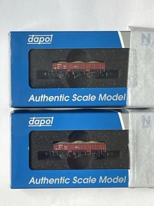 Dapol 2F-060-001/2 lot of 2 ‘Grampus’ engineers wagons, BR red, New, N Gauge - Picture 1 of 5