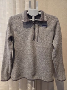 Suéter Patagonia Better Para Hombre Mediano 1/4 Cremallera Polar Pullover Gris  - Imagen 1 de 7