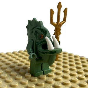 Lego Atlantis Barracuda Guardian Minifigure atl015 Retired Authentic w/ Triton - Picture 1 of 5