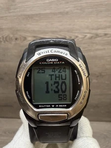 rare Casio Vintag Watch WQV 3 Color Wrist Camera Watch Made. In Japan Model 2411 - Picture 1 of 22