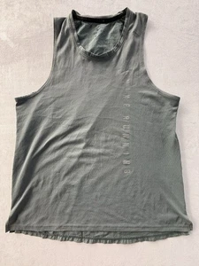 Nike Running Dri-Fit Tank Top Herren Gr. Medium leichtes grau grünes Shirt " - Bild 1 von 10