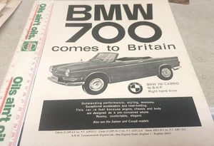 1962 BMW 700  UK  Sales Advert - Bild 1 von 1
