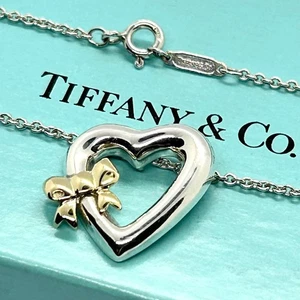 Tiffany Herz Halskette, Silber 925 x 750, Band - Bild 1 von 13