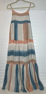 L*Space Santorini Maxi Vestido Sin Mangas Talla Mediana Corbata Multicolor - Imagen 1 de 15
