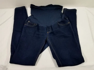 Indigo Blue Womens Blue Skinny Maternity Jeans Stretch Size Small Dark Wash - Image 1 of 4