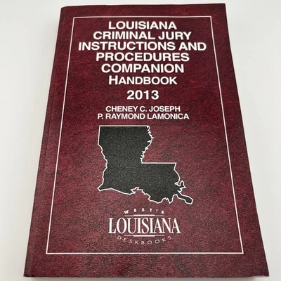Louisiana Criminal Jury Instructions and Procedures Companion Handbook, 2013 ed. - Image 1 of 4
