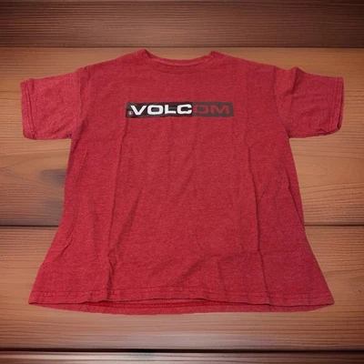 Volcom Youth Boys L Large Red Graphic Print Short Sleeve Crew Neck  T Shirt - Image 1 of 4