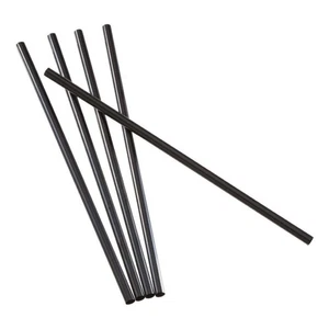 Strohhalme Cocktail Schwarz Hartschale 16 CM 1000pz Wiederverwendbar - Getränke - Bild 1 von 5
