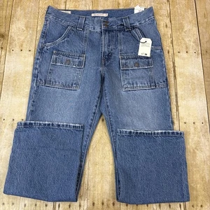 Pantalones de mezclilla Levis Premium para mujer corte medio botín midi 29X27 (31X26) NUEVOS NUEVOS CON ETIQUETAS Big E - Imagen 1 de 13
